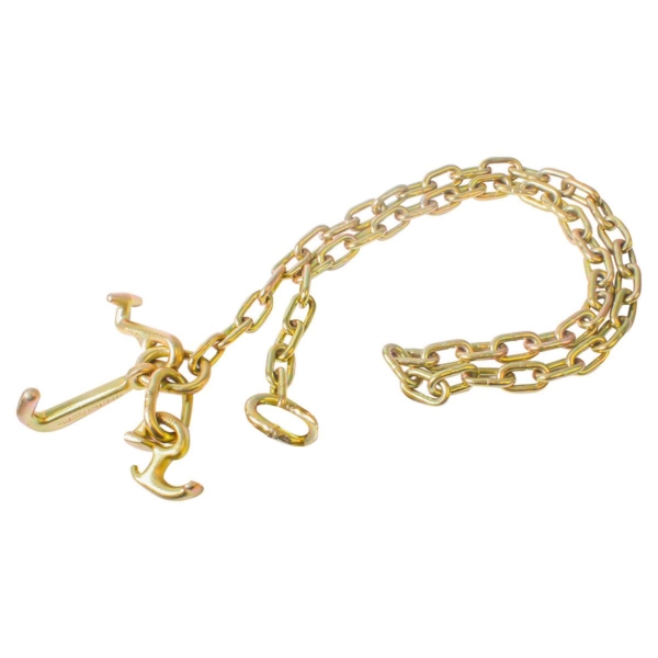 CADENA PARA GRUAS, 5/16" X 6'FT. G70 CON GRUPO DE GANCHOS "RTJ" SKU:C-02110
