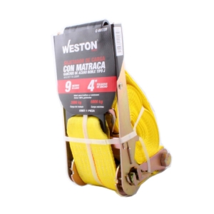SUJETADORES CON MATRACA 4"X9 MTS SKU: C-00728