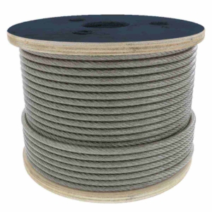 CABLE DE ACERO DE 5/8 COMPOSICION 6X36 A/A TORCIDO REGULAR DERECHO SKU: SCAA58636