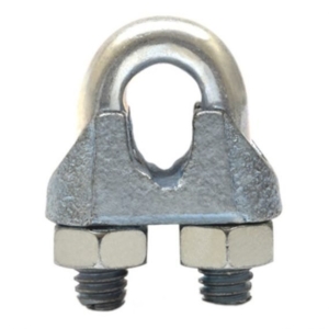 GRAPA DE ACERO FORJADO GALVANIZADO PARA CABLE DE 1/2" SKU: GAF1/2
