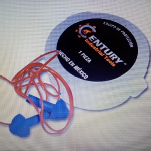 TAPON AUDITIVO REUTILIZABLE C/ESTUCHE CAJA CON 80 PZAS CENTURY SKU: 8934835